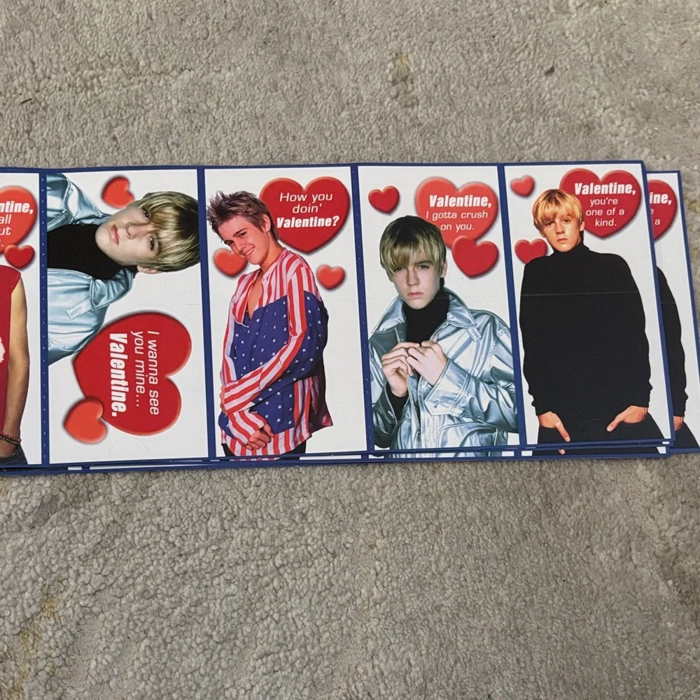 Aaron Carter 2003 Calendar, Valentines, and Postcard Bundle